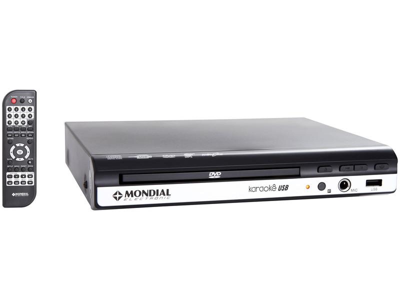 DVD Player Mondial D-15 com Karaokê Ripping - USB - Dvd Player
